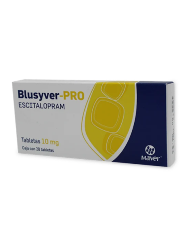 BLUSYVER PRO (ESCITALOPRAM) 10MG 28 TABLETS