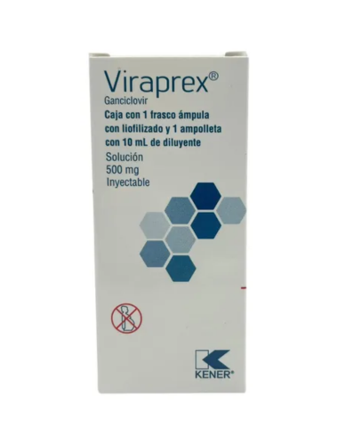 VIRAPREX (GANCICLOVIR) 500MG 1 VIAL OF LYOPHILIZED POWDER