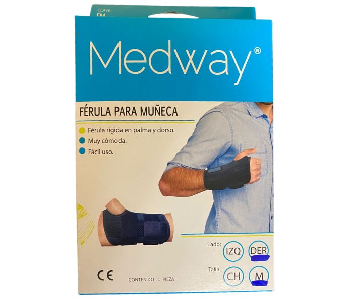 FÉRULA PARA MUÑECA (MEDWAY) T: MEDIANA L: DERECHO 1 PZA