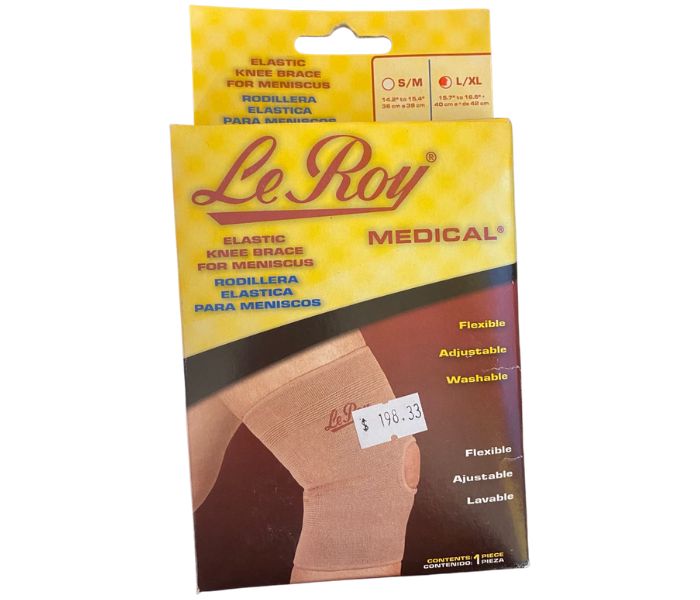 RODILLERA ELÁSTICA PARA MENISCOS (LE ROY) T: LARGA/EXTRALARGA 1 PZA