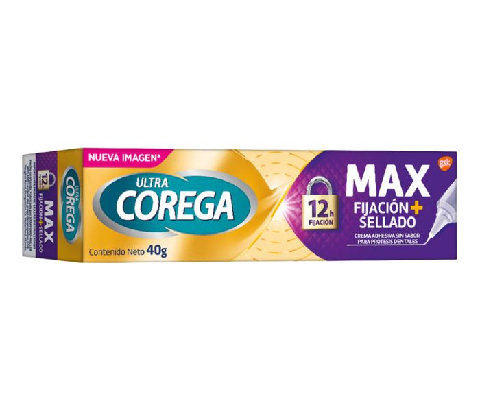 CREMA ADHESIVA PARA PRÓTESIS DENTALES ULTRA COREGA MÁXIMO SELLADO 40 G