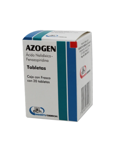 AZOGEN (NALIDIXIC ACID / PHENAZOPYRIDINE) 500MG / 50MG 20TABLETS