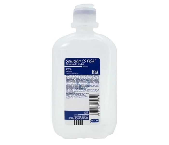 SOLUCIÓN INYECTABLE PISA (CLORURO DE SODIO) 250 ML