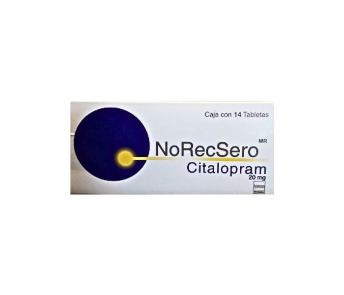 NORECSERO (CITALOPRAM) 20MG 14 TABLETS