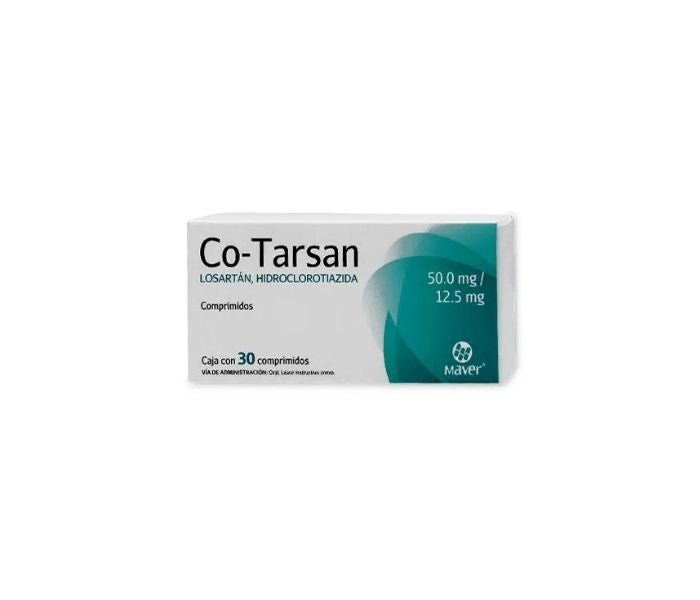 CO-TARSAN (LOSARTAN / HCTZ) 50/12.5MG 30 TABLETS