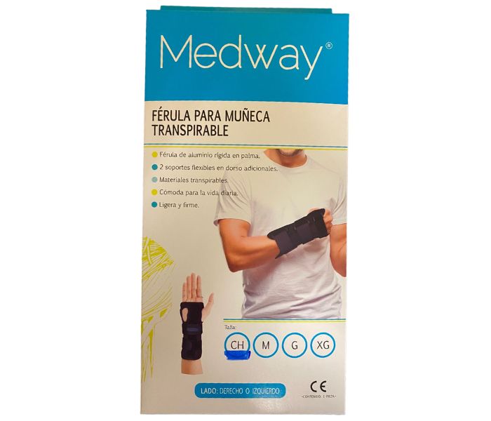 FÉRULA PARA MUÑECA TRANSPIRABLE (MEDWAY) T: CHICA 1 PZA