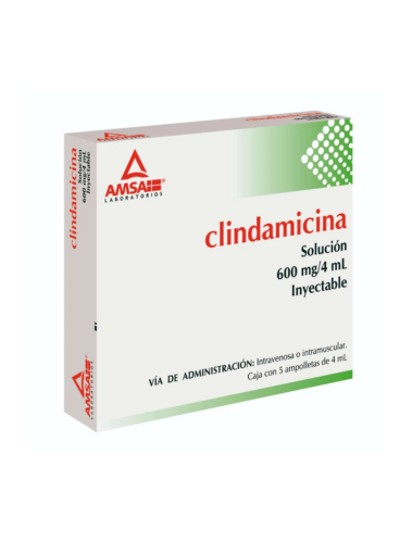 CLINDAMYCIN 600MG 4ML 5 AMPOULES