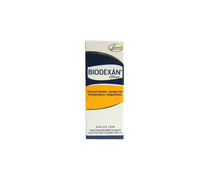BIODEXAN OFT (DEXAMETHASONE / NEOMYCIN / POLYMYXIN B / PHENYLEPHRINE) SOL. 5ML