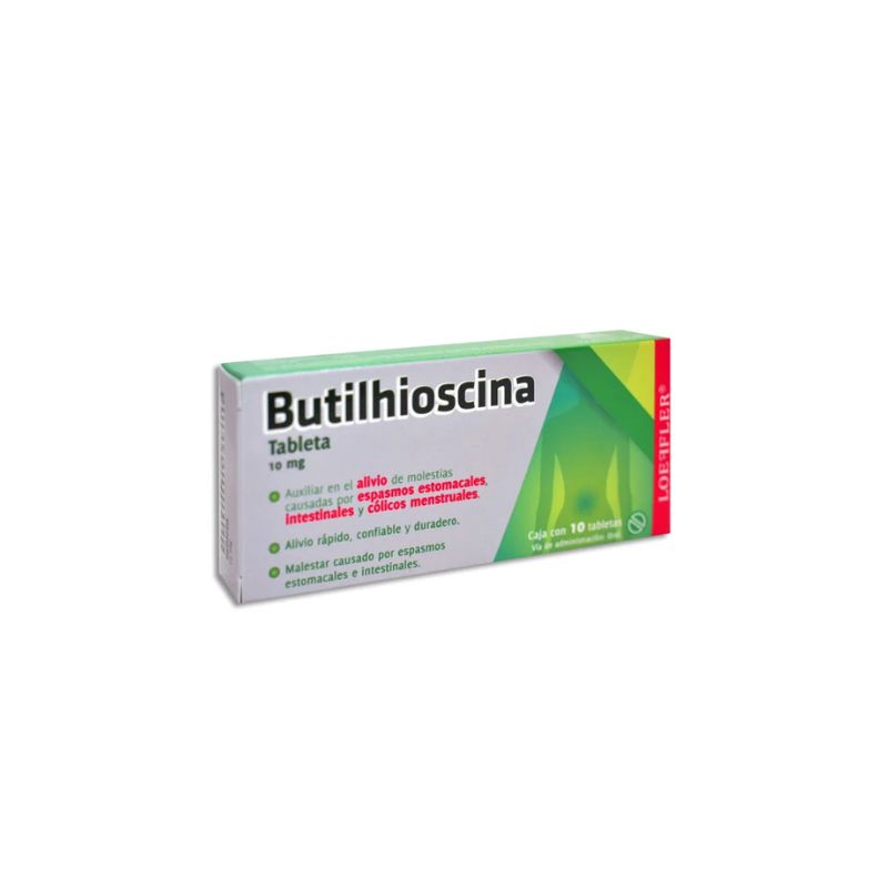 BUTYLSCOPOLAMINE 10MG 10 TABLETS (LOEFFLER)