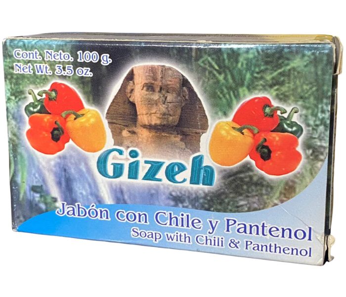 JABÓN (GIZEH) CON CHILE Y PANTENOL 100G