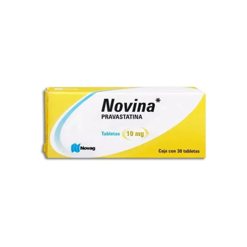 Novina (pravastatin) 10mg with 30 tablets