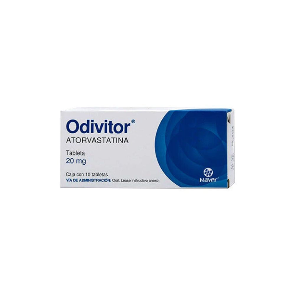 ODIVITOR (ATORVASTATIN) 20 MG 10 TABLETS