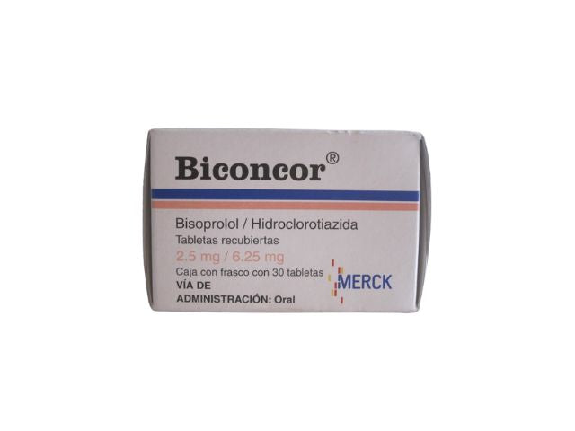 BICONCOR (BISOPROLOL / HCTZ) 2.5MG/6.25MG 30TAB