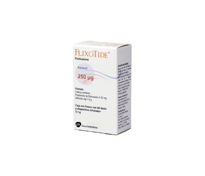 FLIXOTIDE 60 DOSIS SPR 250 MCG