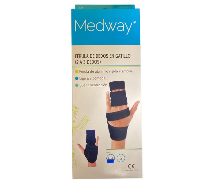 FÉRULA (MEDWAY) DE DEDOS EN GATILLO 2 A 3 DEDOS T: CHICA 1 PZA