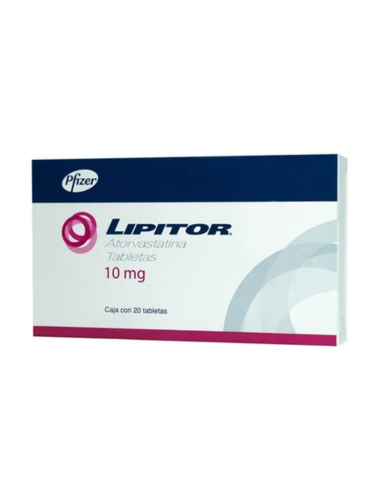 ATORVASTATINA (LIPITOR) 10MG 20TABLETAS