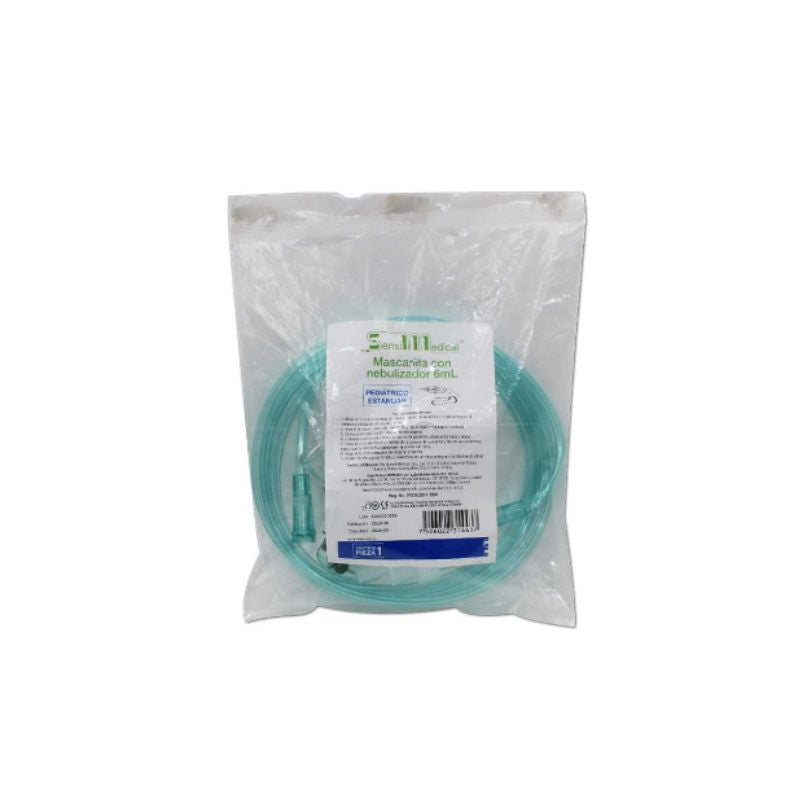 NEBULIZER MASK 6 ML STANDARD PEDIATRIC SIZE SENSIMEDICAL