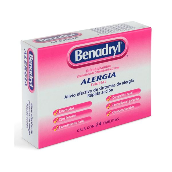BENADRYL 25MG 24 TAB