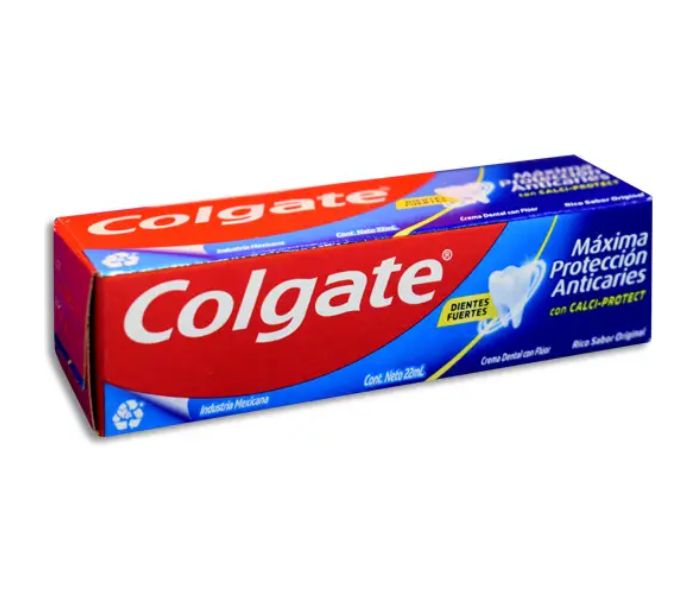 PASTA DENTAL COLGATE MÁXIMA PROTECCIÓN ANTICARIES 22 ML