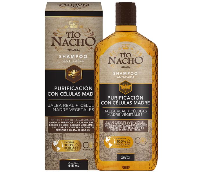 SHAMPOO TIO NACHO ANTI-CAIDA PURIFICACIÓN CON CÉLULAS MADRE 415ML