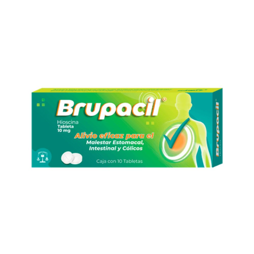 BRUPACIL 10MG (HYOSCINE) W/10 TABLETS