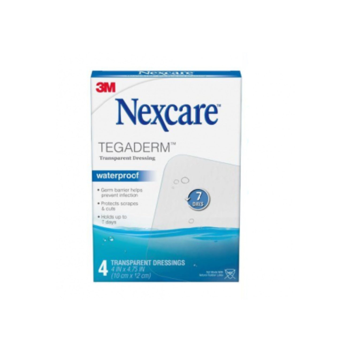 NEXCARE TEGADERM 10X12CM 4 PZ TRANSPARENTE