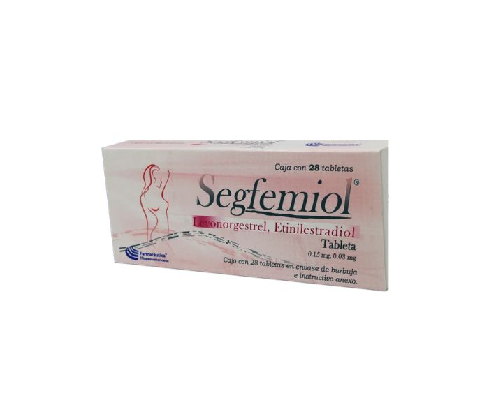 SEGFEMIOL (LEVONORGESTREL / ETHINYL ESTRADIOL) 28 TABLETS 0.15/0.03MG