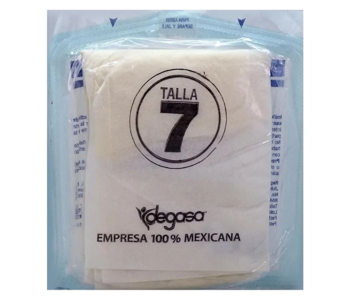 GUANTES PARA CIRUGÍA LÁTEX ESTÉRIL DESECHABLES (DEGASA) 1 PAR TALLA 7