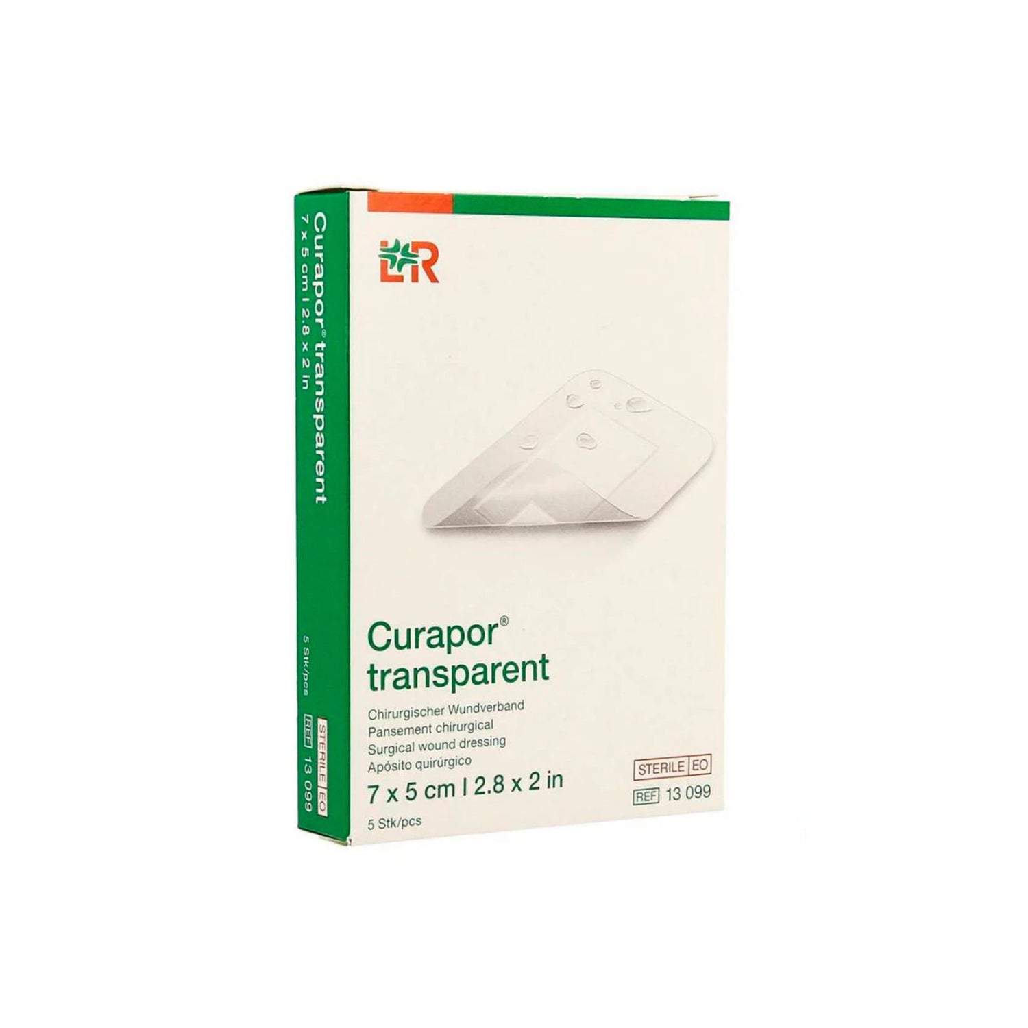 APOSITO CURAPORT TRANSPARENTE 7X5CM 5PZ
