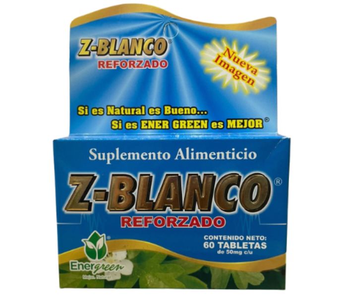 ZAPOTE BLANCO (Ener Green) 50MG 60 TABLETAS