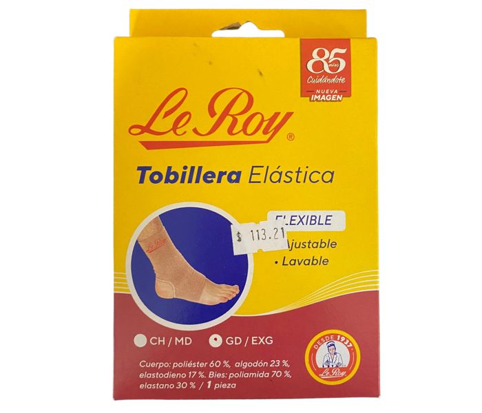 TOBILLERA ELÁSTICA (LE ROY) T: GRANDE/EXTRAGRANDE 1 PZA