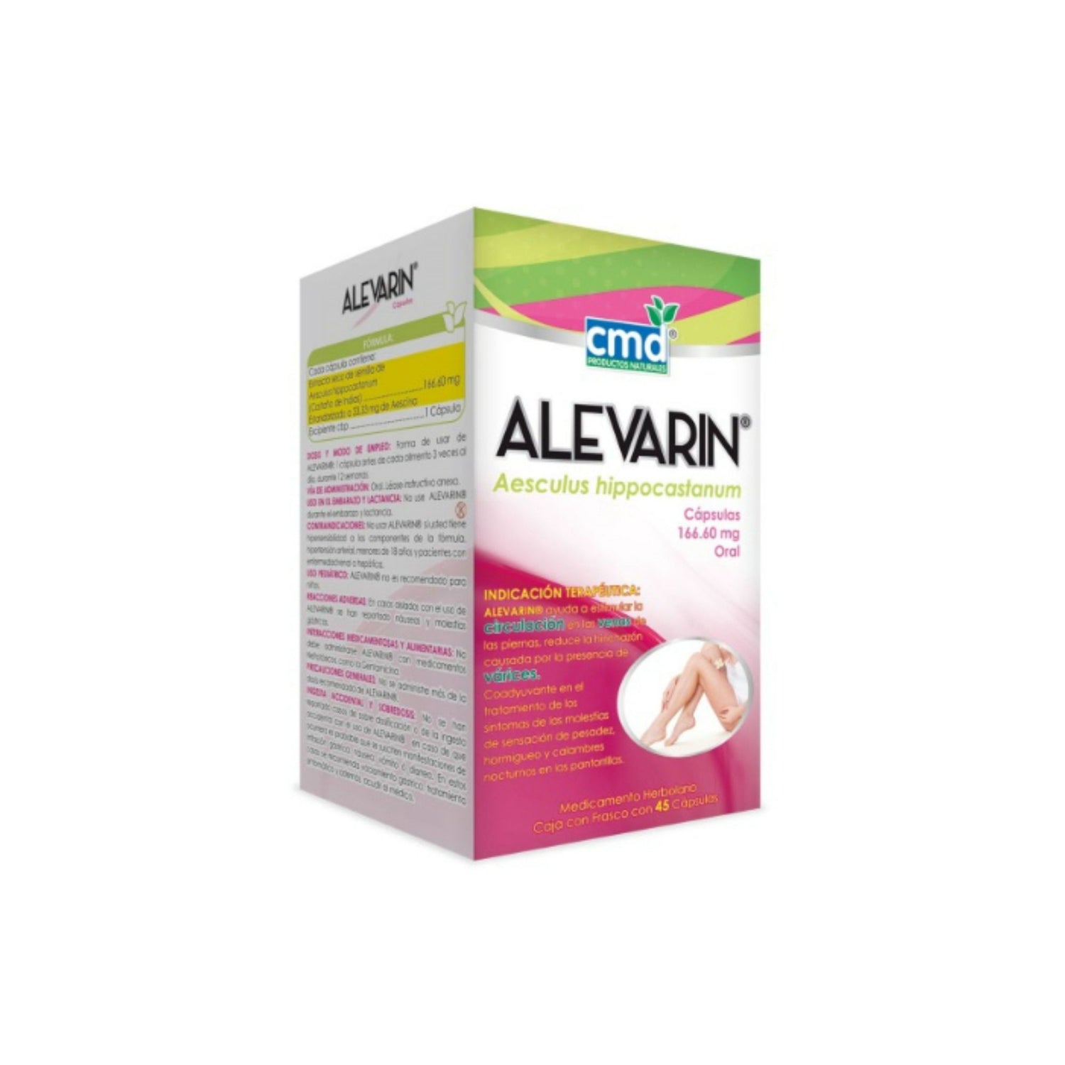 ALEVARIN 166.60MG ORAL WITH 45 CAPSULES
