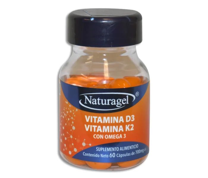 VITAMINA D3/VITAMINA K2 CON OMEGA 3 (Naturagel) 700MG C/60 CAPS