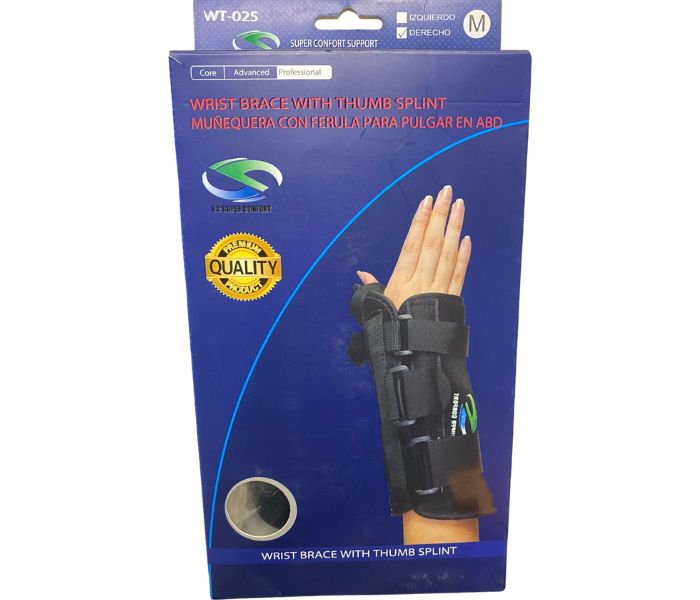 MUÑEQUERA (SUPERCONFORT) CON FERULA PARA PULGAR EN ABD T: MEDIANA L: DERECHO 1 PZA