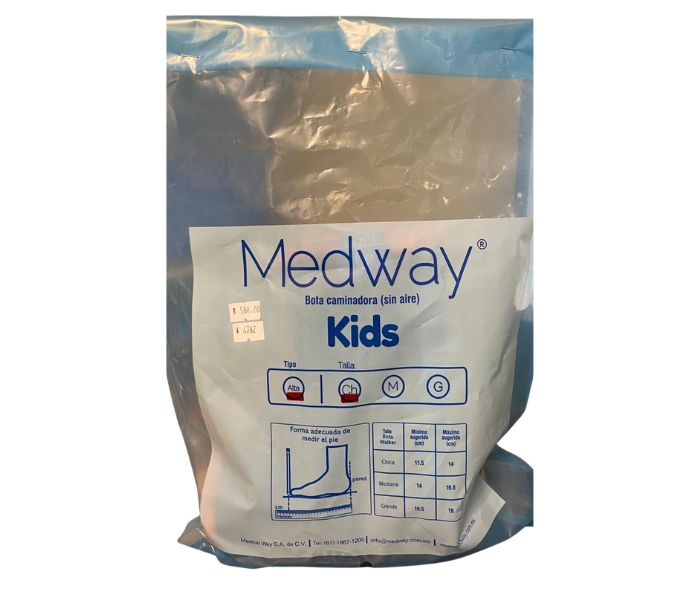 BOTA CAMINADORA (MEDWAY) SIN AIRE INFANTIL ALTA TALLA CHICA