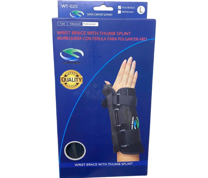 MUÑEQUERA (SUPERCONFORT) CON FERULA PARA PULGAR EN ABD T: LARGA L: IZQUIERDO 1 PZA