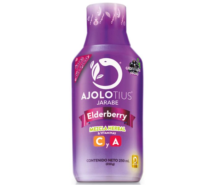AJOLOTIUS ELDERBERRY CON MEZCLA HERBAL VITAMINAS A Y C 250 ML