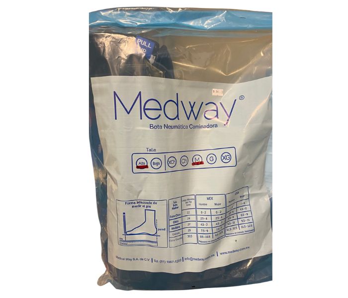 BOTA NEUMATICA CAMINADORA (MEDWAY) ALTA TALLA MEDIANA