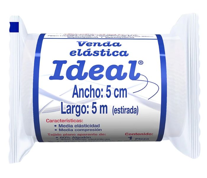 VENDA ELÁSTICA (IDEAL) 5cm x 5m C/1 PIEZA