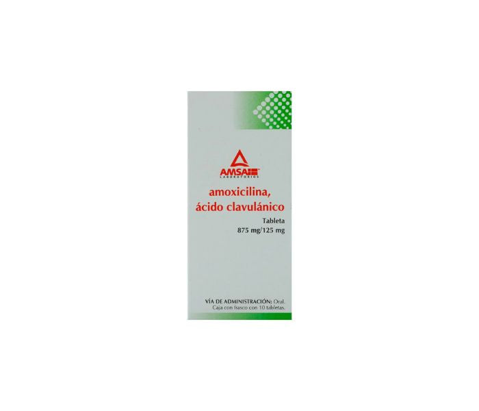 AMOXICILLIN / CLAVULANIC ACID 12H 10TABLETS 875/125MG