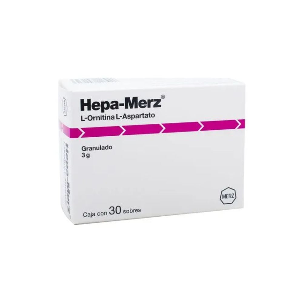 HEPA MERZ (L-ORNITHINE L-ASPARTATE) 30 SACHETS OF 3G