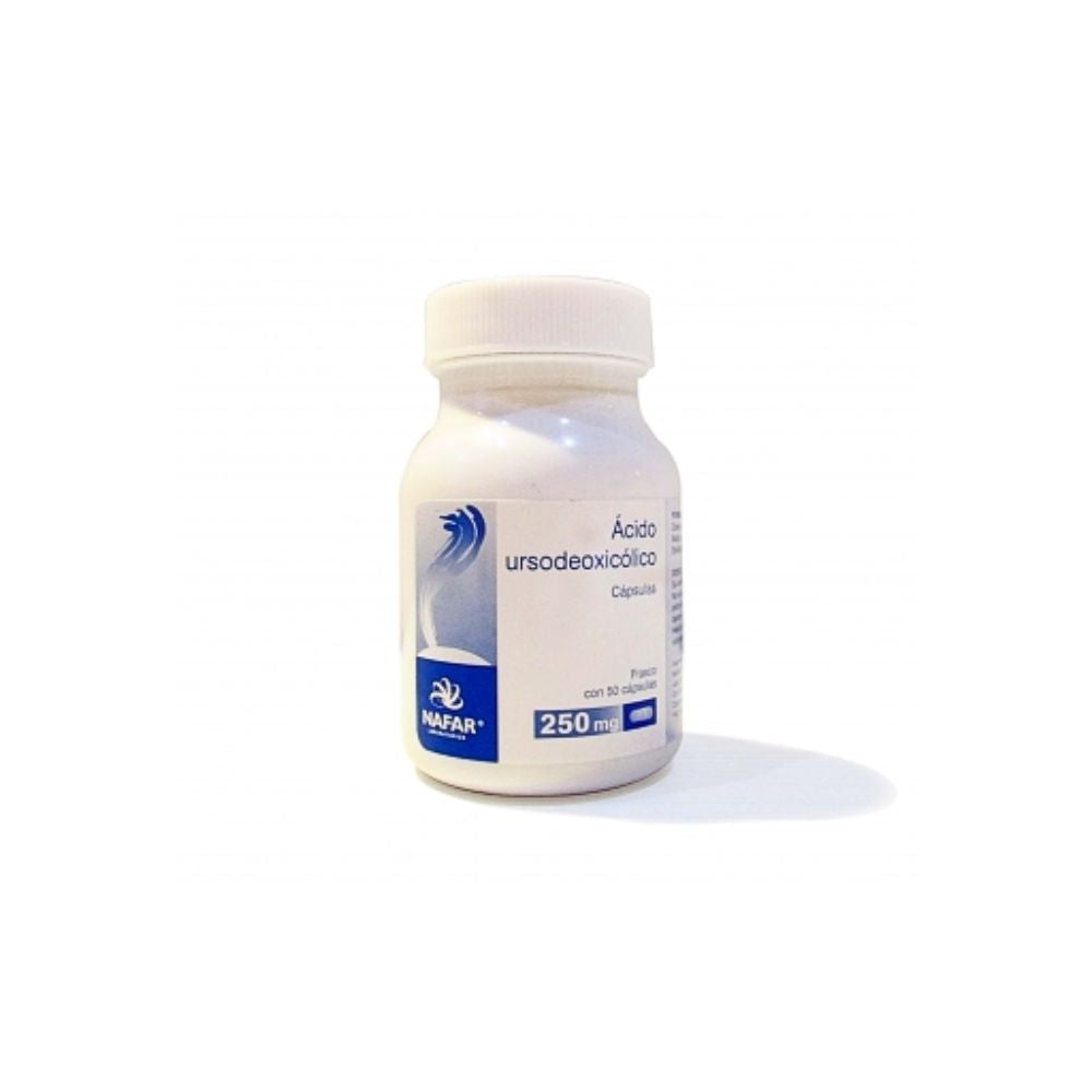 URSODEOXYCHOLIC ACID 250 MG 50 CAPSULES
