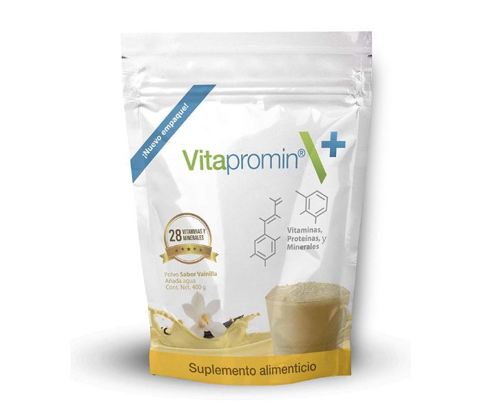 VITAMINAS, PROTEÍNAS Y MINERALES (VITAPROMIN) POLVO SABOR VAINILLA 400 G