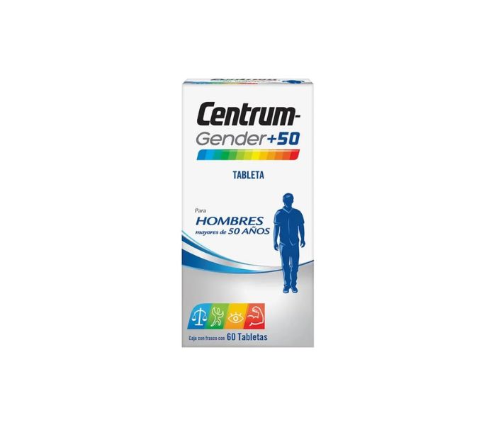 CENTRUM GENDER +50 HOMBRES C/60 TABS