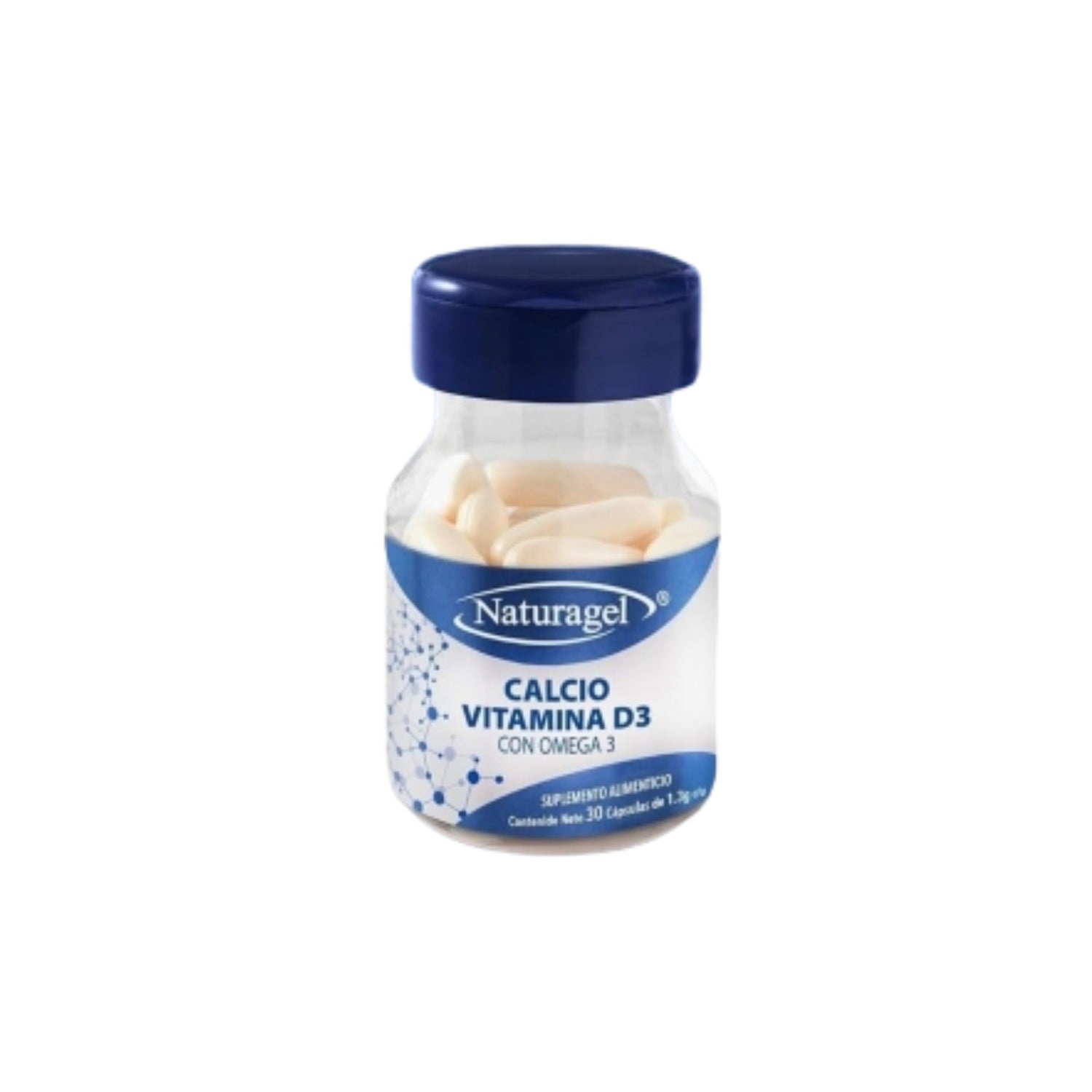 CALCIUM VITAMIN D3 WITH OMEGA 3 (Naturagel) 1.3G 30 CAPSULES