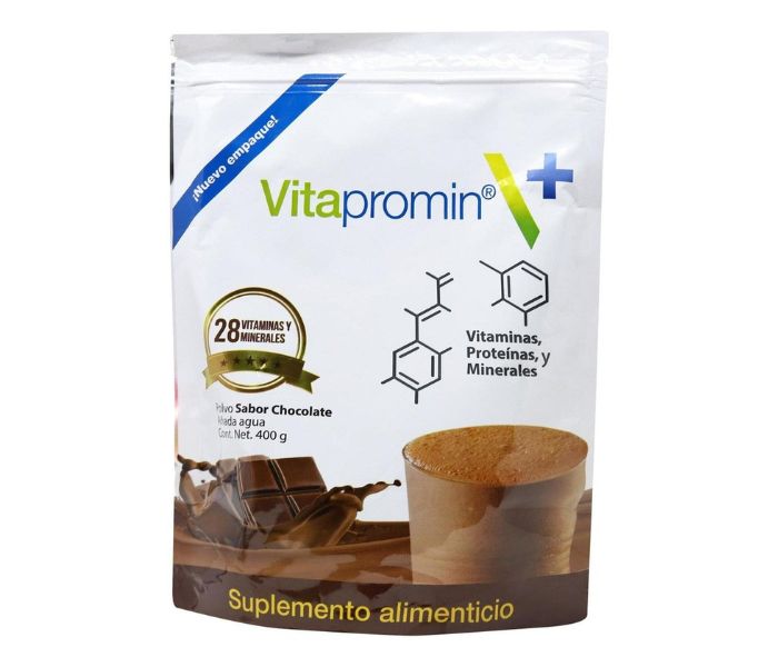VITAMINAS, PROTEÍNAS Y MINERALES (VITAPROMIN) POLVO SABOR CHOCOLATE 400 G
