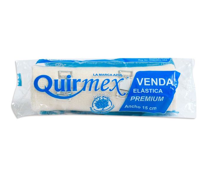 VENDA ELÁSTICA PREMIUM QUIRMEX 15cm 1 PIEZA
