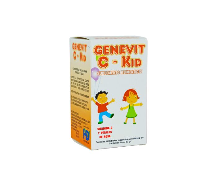 GENEVIT C-KID C/60 TABS. MASTICABLES 500 MG