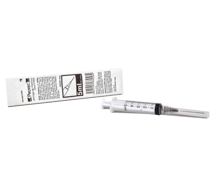 JERINGA ESTÉRIL DE PLÁSTICO CON AGUJA (DEGASA) 5ML 22G x 32MM 1 PZA