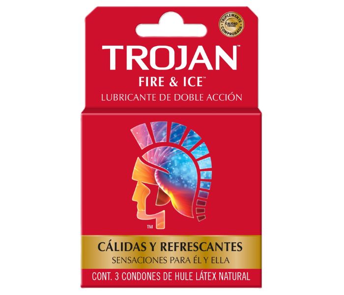 PRESERVATIVO TROJAN CALOR Y FRÍO 3 PIEZAS